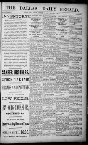 The Dallas Daily Herald. (Dallas, Tex.), Vol. 29, No. 27, Ed. 1 Friday, December 30, 1881