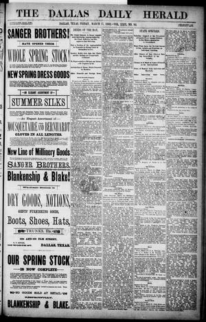 The Dallas Daily Herald. (Dallas, Tex.), Vol. 29, No. 93, Ed. 1 Friday, March 17, 1882
