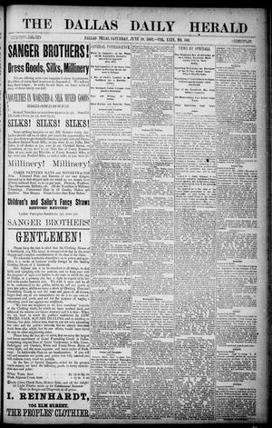 The Dallas Daily Herald. (Dallas, Tex.), Vol. 29, No. 166, Ed. 1 Saturday, June 10, 1882