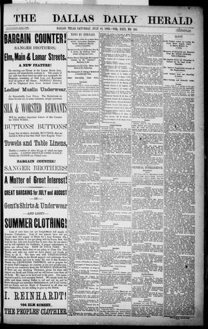 Primary view of object titled 'The Dallas Daily Herald. (Dallas, Tex.), Vol. 29, No. 203, Ed. 1 Saturday, July 22, 1882'.