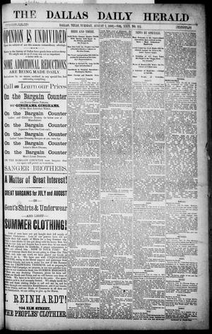 The Dallas Daily Herald. (Dallas, Tex.), Vol. 29, No. 211, Ed. 1 Tuesday, August 1, 1882