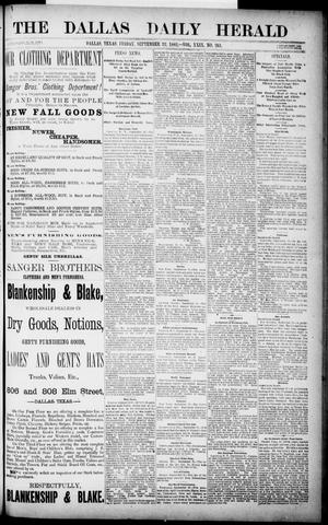 The Dallas Daily Herald. (Dallas, Tex.), Vol. 29, No. 261, Ed. 1 Friday, September 22, 1882