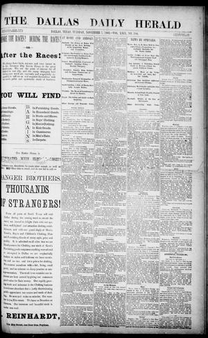 The Dallas Daily Herald. (Dallas, Tex.), Vol. 29, No. 300, Ed. 1 Tuesday, November 7, 1882