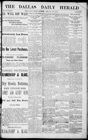 The Dallas Daily Herald. (Dallas, Tex.), Vol. 30, No. 8, Ed. 1 Friday, December 1, 1882