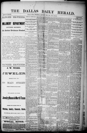 The Dallas Daily Herald. (Dallas, Tex.), Vol. 30, No. 104, Ed. 1 Thursday, March 22, 1883