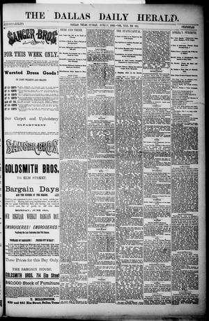 Primary view of object titled 'The Dallas Daily Herald. (Dallas, Tex.), Vol. 30, No. 204, Ed. 1 Sunday, June 17, 1883'.