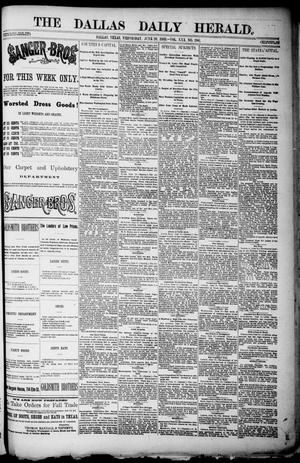 The Dallas Daily Herald. (Dallas, Tex.), Vol. 30, No. 206, Ed. 1 Wednesday, June 20, 1883