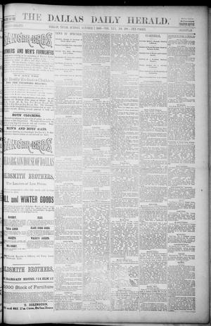 Primary view of object titled 'The Dallas Daily Herald. (Dallas, Tex.), Vol. 30, No. 299, Ed. 1 Sunday, October 7, 1883'.