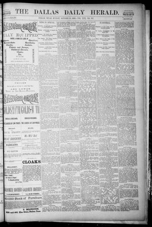 Primary view of object titled 'The Dallas Daily Herald. (Dallas, Tex.), Vol. 30, No. 317, Ed. 1 Sunday, October 28, 1883'.