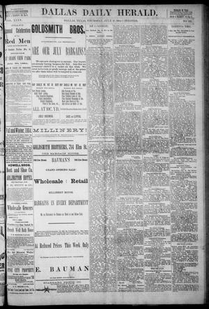 The Dallas Daily Herald. (Dallas, Tex.), Vol. 35, No. 242, Ed. 1 Thursday, July 17, 1884