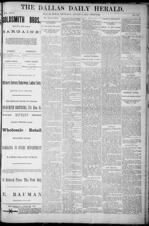 The Dallas Daily Herald. (Dallas, Tex.), Vol. 35, No. 277, Ed. 1 Thursday, August 21, 1884