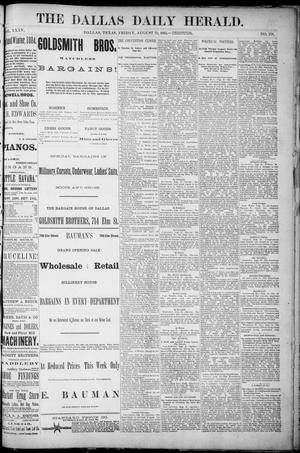 The Dallas Daily Herald. (Dallas, Tex.), Vol. 35, No. 278, Ed. 1 Friday, August 22, 1884