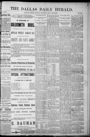 The Dallas Daily Herald. (Dallas, Tex.), Vol. 35, No. 280, Ed. 1 Sunday, August 24, 1884