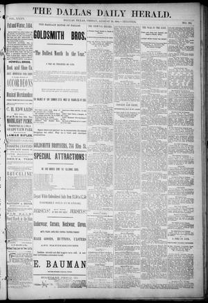The Dallas Daily Herald. (Dallas, Tex.), Vol. 35, No. 285, Ed. 1 Friday, August 29, 1884