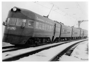 Primary view of object titled '["Electro-Liner" between Milwaukee and Chicago]'.