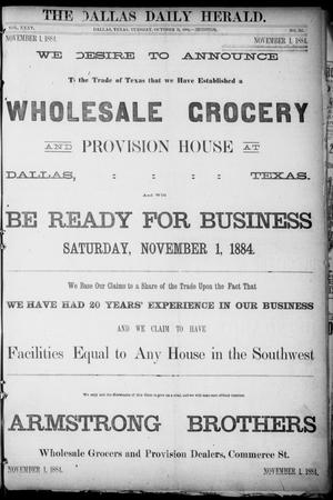 The Dallas Daily Herald. (Dallas, Tex.), Vol. 35, No. 341, Ed. 1 Tuesday, October 21, 1884