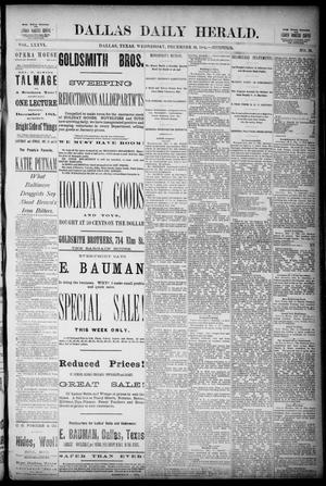 The Dallas Daily Herald. (Dallas, Tex.), Vol. 36, No. 26, Ed. 1 Wednesday, December 10, 1884