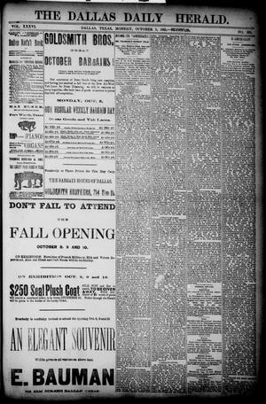 The Dallas Daily Herald. (Dallas, Tex.), Vol. 36, No. 334, Ed. 1 Monday, October 5, 1885