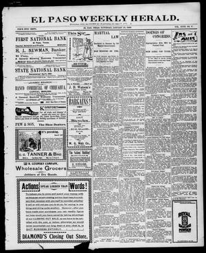 El Paso Weekly Herald. (El Paso, Tex.), Vol. 18, No. 12, Ed. 1 Saturday, January 15, 1898