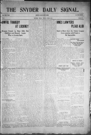 Snyder Daily Signal (Snyder, Tex.), Vol. 1, No. 65, Ed. 1 Friday, June 30, 1911