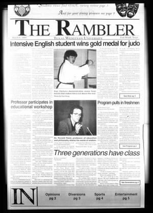 Primary view of object titled 'The Rambler (Fort Worth, Tex.), Ed. 1 Wednesday, March 8, 1995'.
