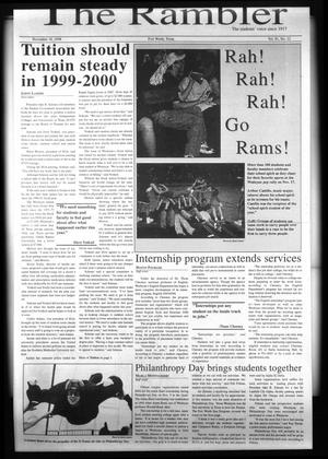 The Rambler (Fort Worth, Tex.), Vol. 81, No. 22, Ed. 1 Wednesday, November 18, 1998