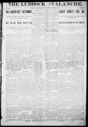 The Lubbock Avalanche. (Lubbock, Texas), Vol. 10, No. 23, Ed. 1 Thursday, December 16, 1909
