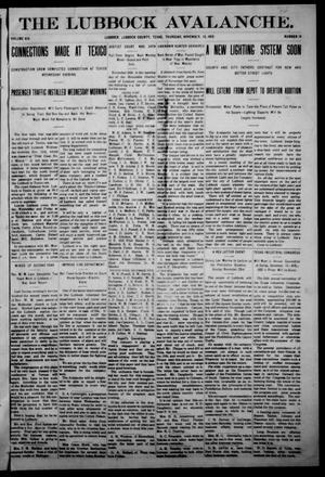 The Avalanche. (Lubbock, Texas), Vol. 14, No. 19, Ed. 1 Thursday, November 13, 1913