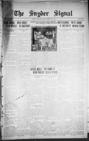 The Snyder Signal. (Snyder, Tex.), Vol. TWENTY-NINTH YEAR, No. TWO, Ed. 1 Friday, June 25, 1915