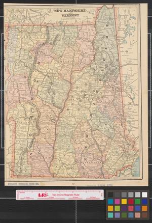[Maps of New Hampshire and Vermont, with the Adirondack and White Mountains]