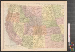 Primary view of object titled 'United States, western section.'.