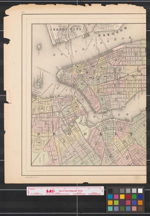 Primary view of object titled 'New York and Brooklyn [Sheet 1].'.