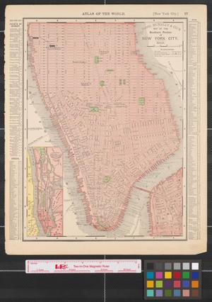Rand McNally & Co.'s map of the southern portion of New York City.
