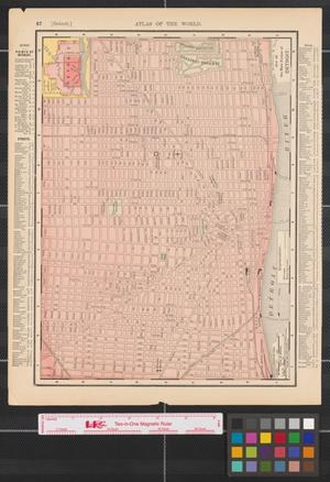 Rand, McNally & Co.'s Map of the main portion of Detroit ; Northern portion of Michigan.