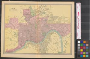 Map of Cincinnati.