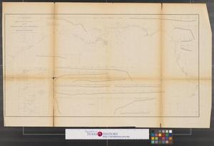 Primary view of object titled 'Sketch of the Gulf of Mexico showing lines of deep sea soundings and profiles of bottom.'.