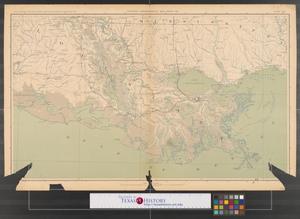 Primary view of object titled 'General topographical map, sheet XXI: [parts of Louisiana and Mississippi].'.
