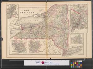 County map of the State of New York.