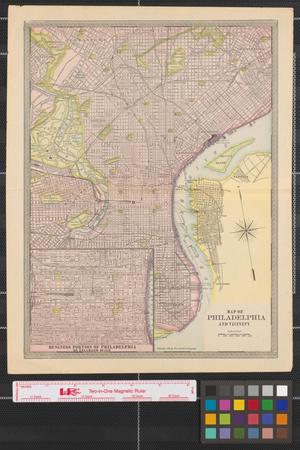 Map of Philadelphia and vicinity.