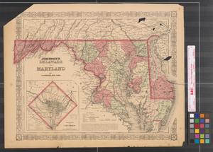 Primary view of object titled 'Johnson's Delaware and Maryland.'.