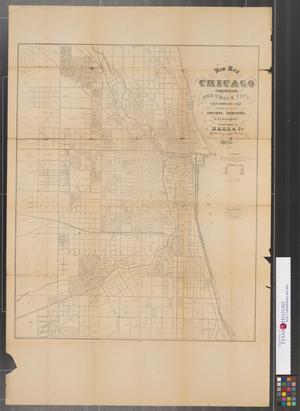 Primary view of object titled 'New map of Chicago.'.