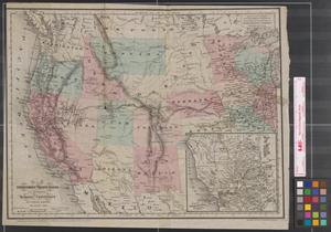 Primary view of object titled 'Map of the Territories and Pacific States (to Accompany) "Across the Continent."'.