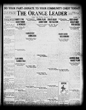 The Orange Leader (Orange, Tex.), Vol. 16, No. 105, Ed. 1 Thursday, November 21, 1929