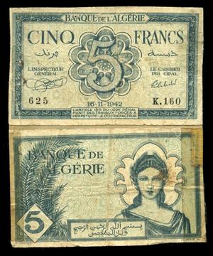 Primary view of object titled 'French Money 5'.