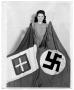 Photograph: Katie Sinclair with Flags Italy 1944