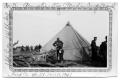Photograph: Soldiers working outside tent Ft. Worth 1941