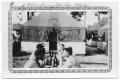 Thumbnail image of item number 1 in: 'Soldiers at table outside tent 1942'.
