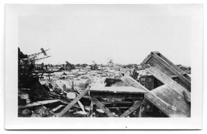 Primary view of object titled '[Photograph of North Beach After Hurricane]'.