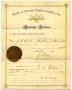 Thumbnail image of item number 2 in: '[Marriage license of D.H. Scott and Mary Fooshee, May 26, 1875]'.