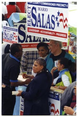 [Salas Family Inside Booth During Martin Luther King March]